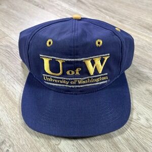 VTG Washington Huskies Snapback Hat The Game Purple Split Bar College Cap